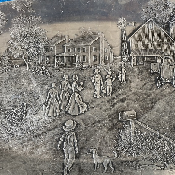 Wendell August Handmade Aluminum Tray Vintage - Picture 2 of 4